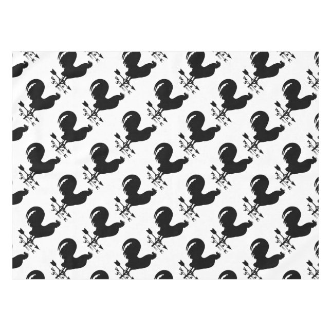 Weathervane Rooster Tablecloth (Front (Horizontal))