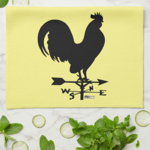 Weathervane Rooster Tea Towel