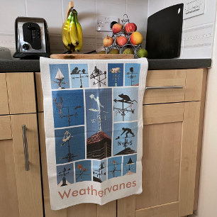 Weathervanes teatowel tea towel