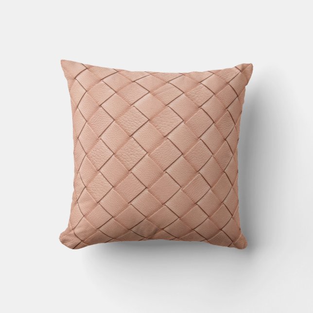 Weave Leather Texture Background Design Cushion (Front)