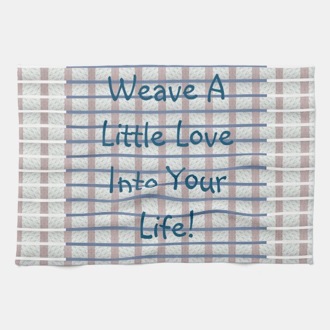 Weave Love   Tea Towel (Horizontal)