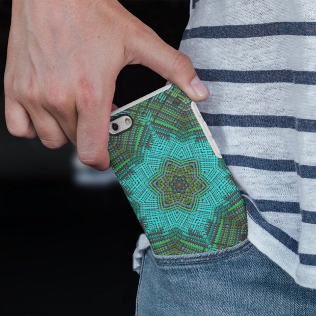 Weave Mandala Blue and Green Case-Mate iPhone Case (Creator Uploaded)
