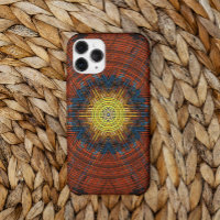 Weave Mandala Orange Yellow and Blue