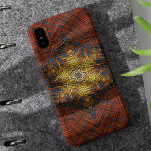 Weave Mandala Orange Yellow and Blue iPhone 11 Case