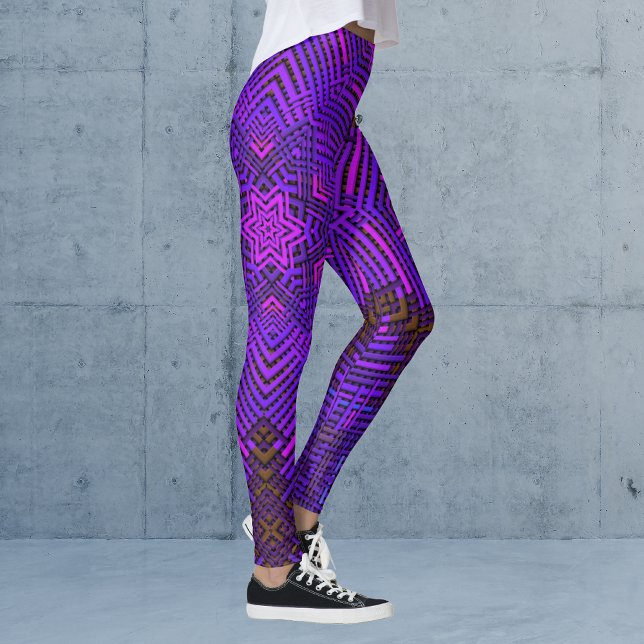 Weave Mandala Pink and Purple Leggings (Creator Uploaded)