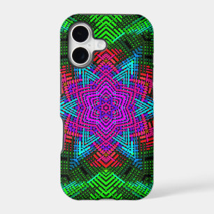 Weave Mandala Pink Blue and Green
