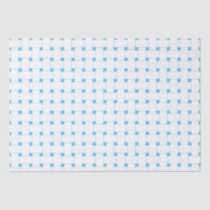 Weave Pattern on Sky Blue, Customisable Tissue Paper