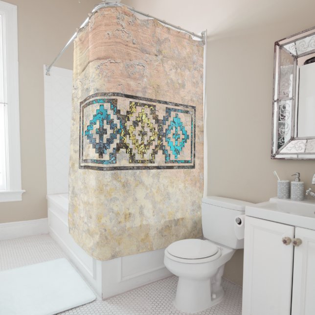 Weave Pattern  Shower Curtain (In Situ)