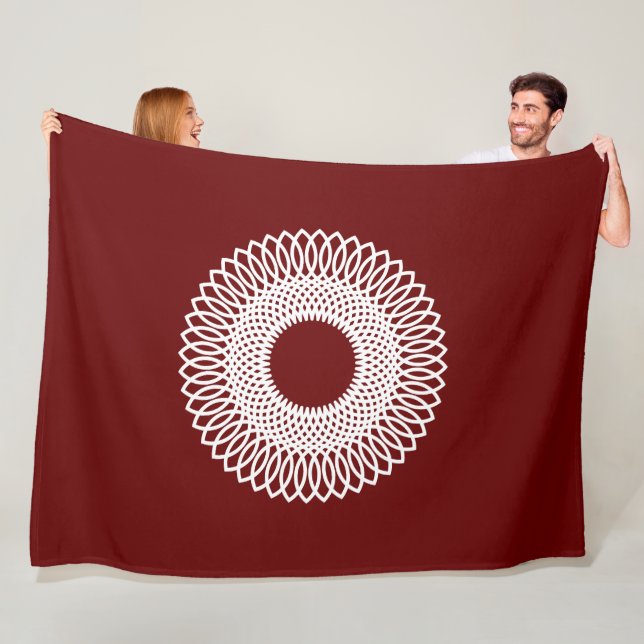 Weave Pattern, Talking Canyons, New Mexico Fleece Blanket (In Situ)