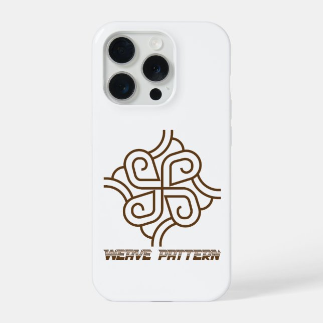 Weave Pattern TIG Welder Gift iPhone Case (Back)