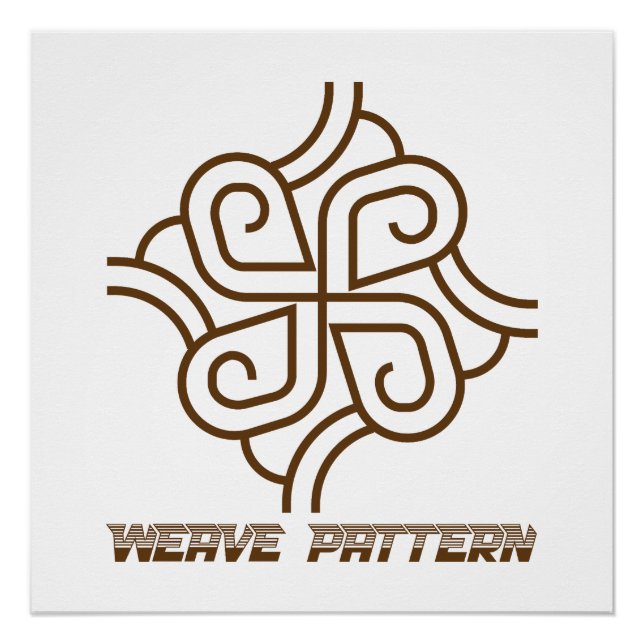 Weave Pattern TIG Welder Gift Poster (Front)