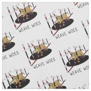 Weave Woes - funny dog agility Fabric