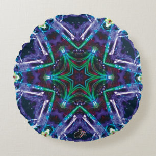 Weaver Kaleidoscope Round Cushion