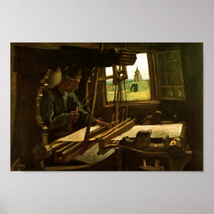 Weaver Near an Open Window Van Gogh Fine Art Poster