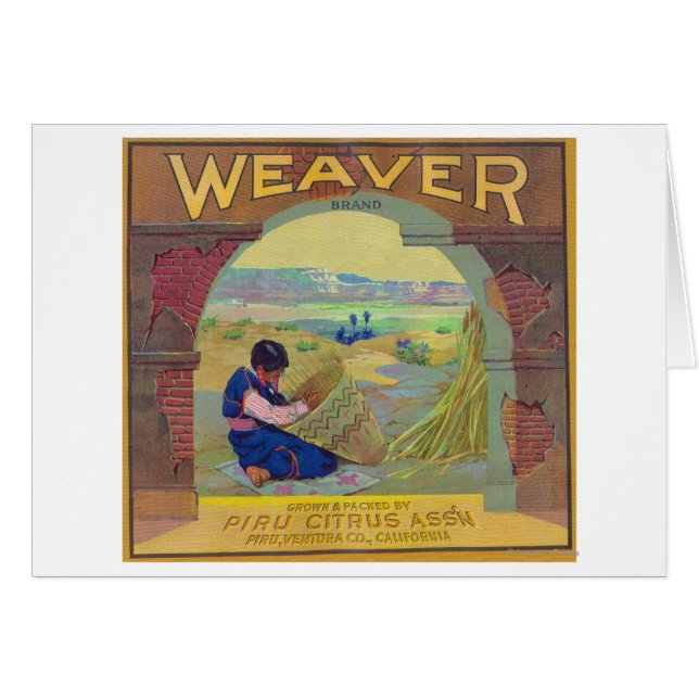 Weaver Orange LabelPiru, CA (Front Horizontal)