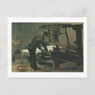 Weaver Standing Before Loom Van Gogh Fine Art Postcard