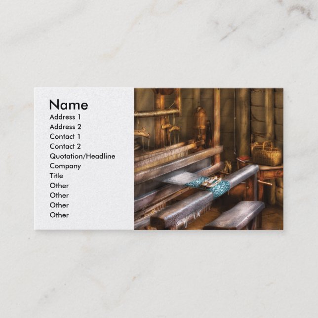 Weaver - The Weavers Room Business Card (Front)
