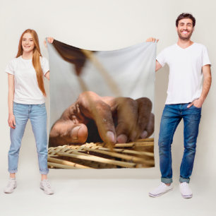 Weaver's Hand Fleece Blanket