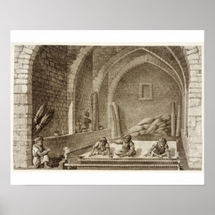 Weaving a Rug, from Volume II Arts and Trades of ' Poster