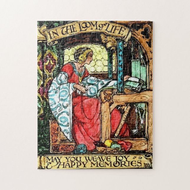 Weaving Woman  Jigsaw Puzzle (Vertical)