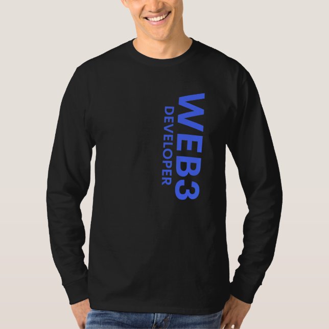 Web3 Developer Decentralised Cryptocurrency Web3 0 T-Shirt (Front)
