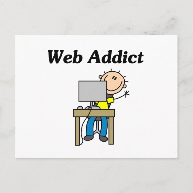 Web Addict Postcard (Front)