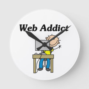 Web Addict Round Clock