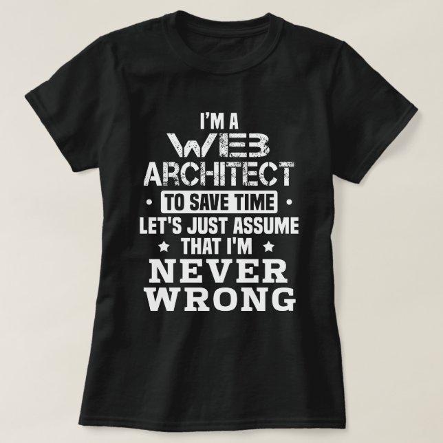 Web Architect T-Shirt (Design Front)
