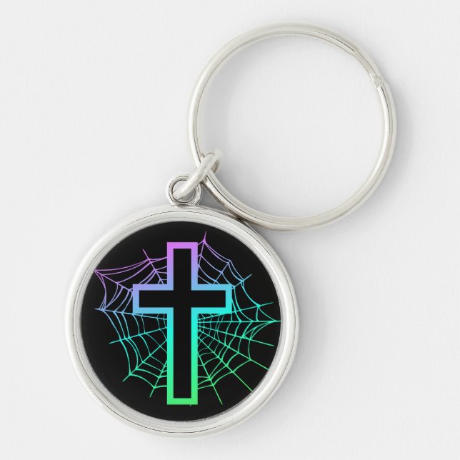 Web cross  key ring (Front)