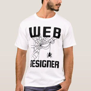 Web Designer Design Website Developer Spider T-Shirt