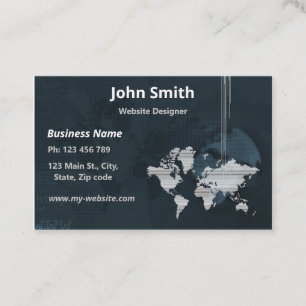 Web Designer Developer IT technician Business Card