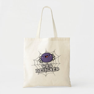 Web Designer Funny Spider Pun Tote Bag