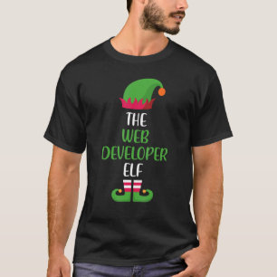 Web Developer Elf Family Matching Group Christmas  T-Shirt