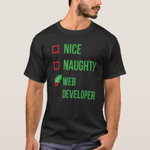 Web Developer Funny Pajama Christmas T-Shirt