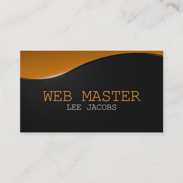 Web Developer Master Designer Computer Tech Business Card (Front)