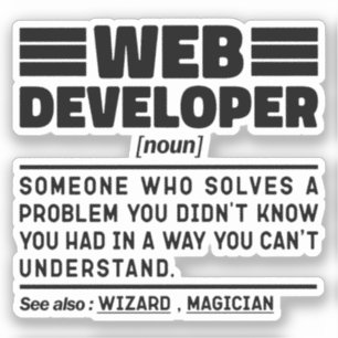 Web Developer Noun Cool Computer Programming Lover