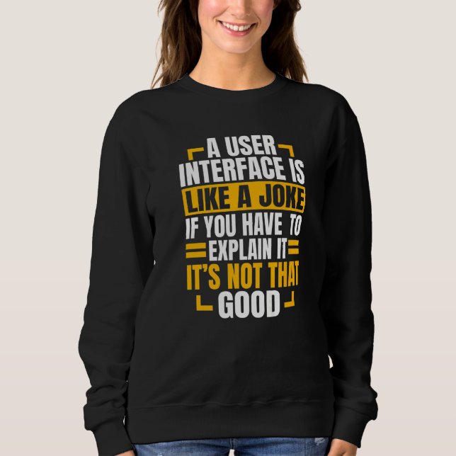 Web Developer Software Website Programmer Coder Co Sweatshirt (Front)