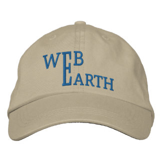 Web Earth Embroidered Hat