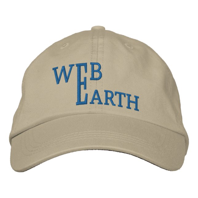 Web Earth Embroidered Hat (Front)