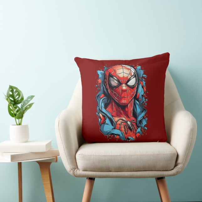 Web Hero Burst – Comic Style Cushion (Chair)
