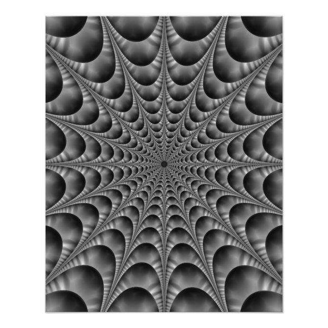 Web in Black and White Poster (Front)