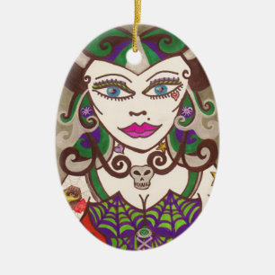 "Web Mistress" Ceramic Tree Decoration