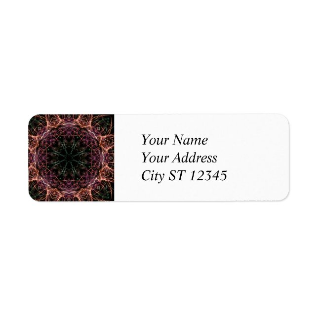 Web of Colour Kaleidoscope Address Label Return Address Label (Front)