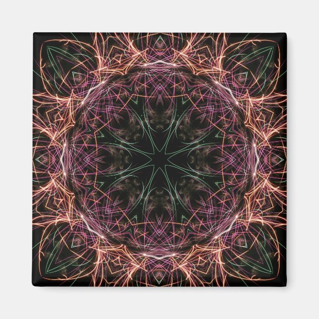 Web of Colour Kaleidoscope Magnet (Front)