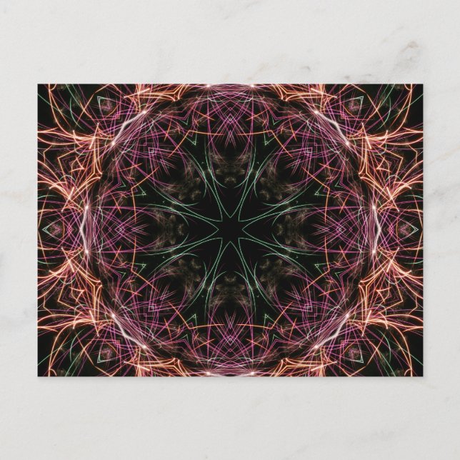 Web of Colour Kaleidoscope Postcard (Front)