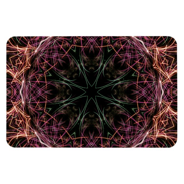Web of Colour Kaleidoscope Premium Flexi Magnet (Horizontal)