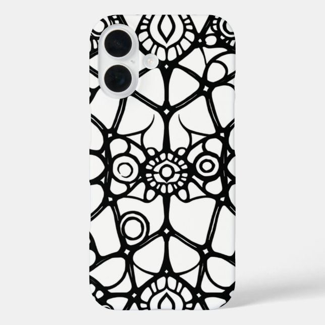 Web of Wonder: A Mesmerising Doodle Case-Mate iPhone Case (Back)