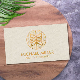 Web of Wyrd in flower of life Business Card
