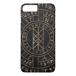Web of Wyrd The Matrix of Fate- Marble and gold iPhone 8 Plus/7 Plus Case