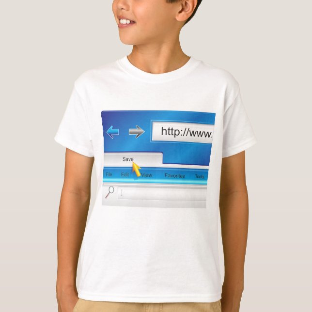Web Page Browser T-shirt (Front)